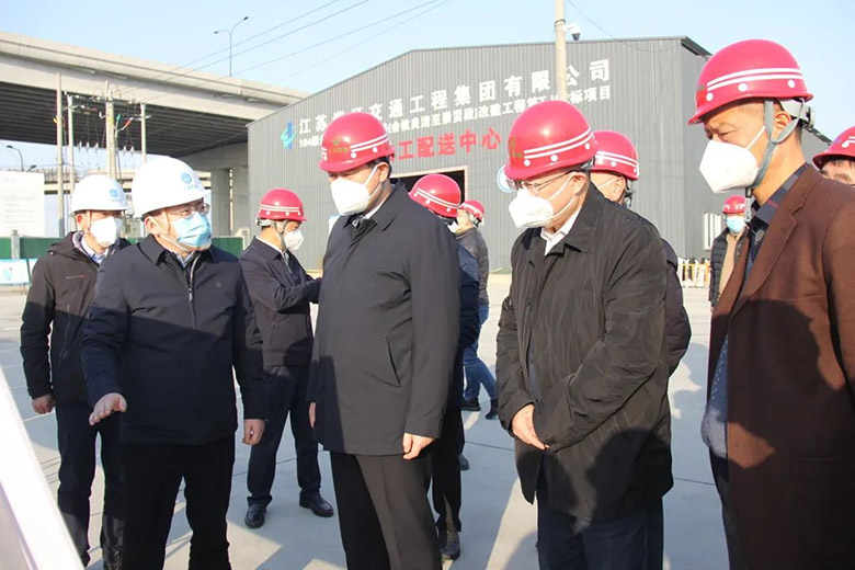 浙江省人民政府党组成员、副省长张家胜 莅临润扬集团104国道项目开展节前 安全生产检查